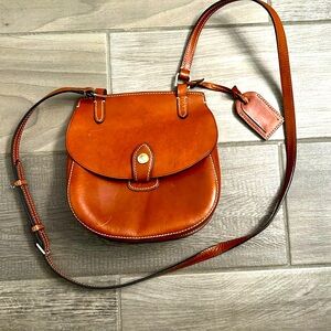 Dooney and Bourke leather saddle bag